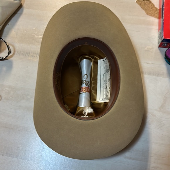 🤠👀DOBBS WEST vintage EMPIRE style western bull rider cattlemen hat fur felt.👀 - Picture 8 of 11